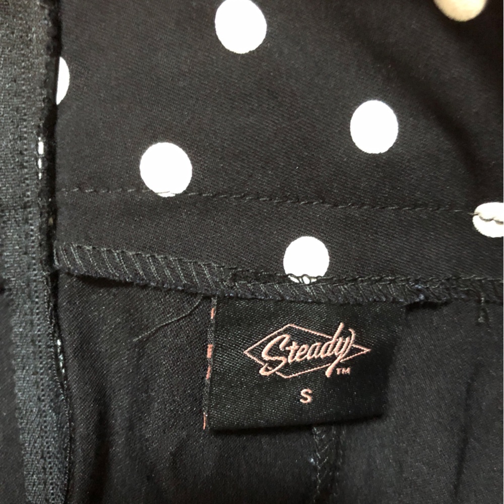 NWT XS/SM Rocksteady Retro Rockabilly Pinup Polka Dot Pencil Skirt - Picture 7 of 7